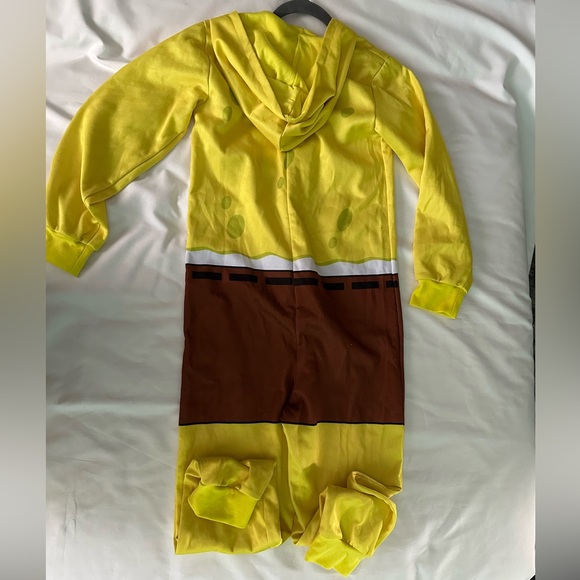 Kids SpongeBob Square Pants Hooded Jumpsuit -Size Large - Picture 5 of 7